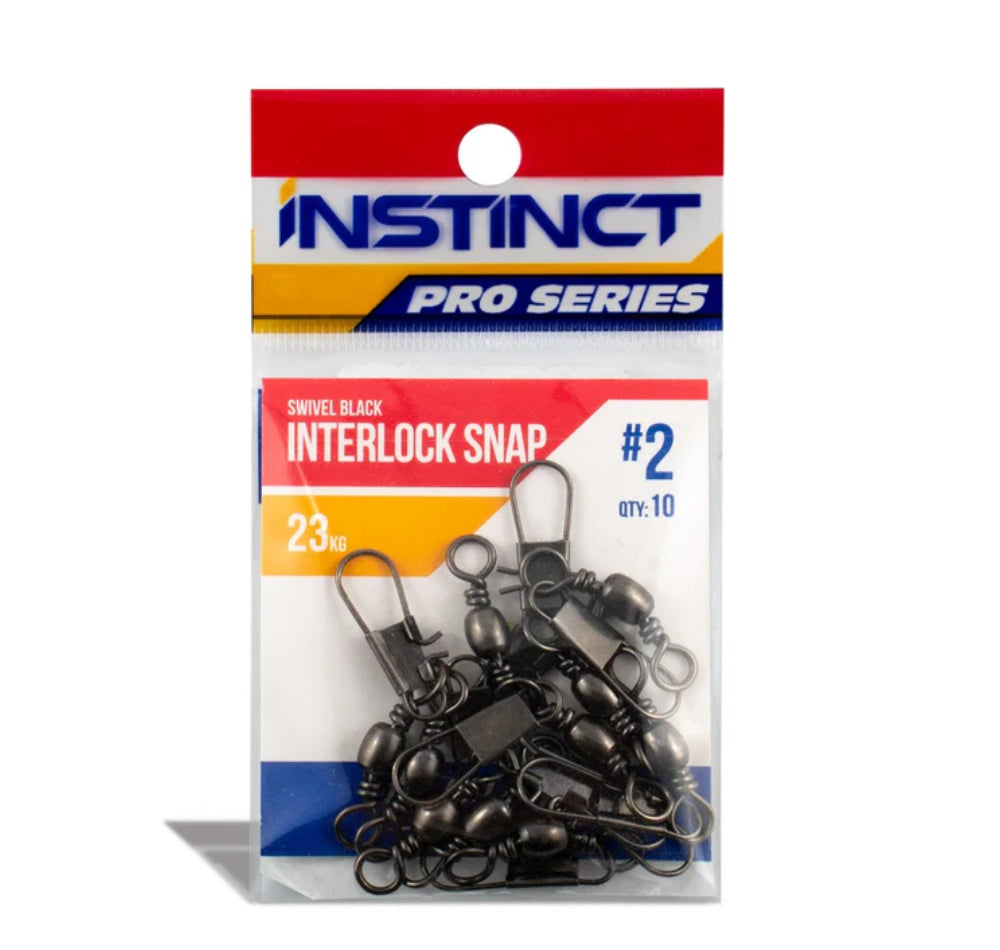 Instinct Pro Swivel Black Interlock Snap