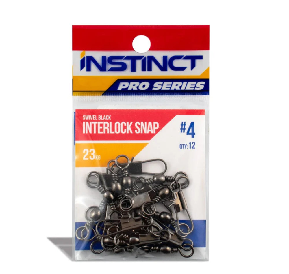 Instinct Pro Swivel Black Interlock Snap