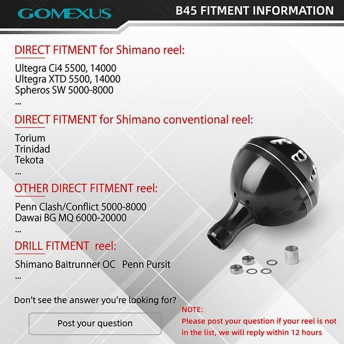 Gomexus CNC 45mm Power Knob