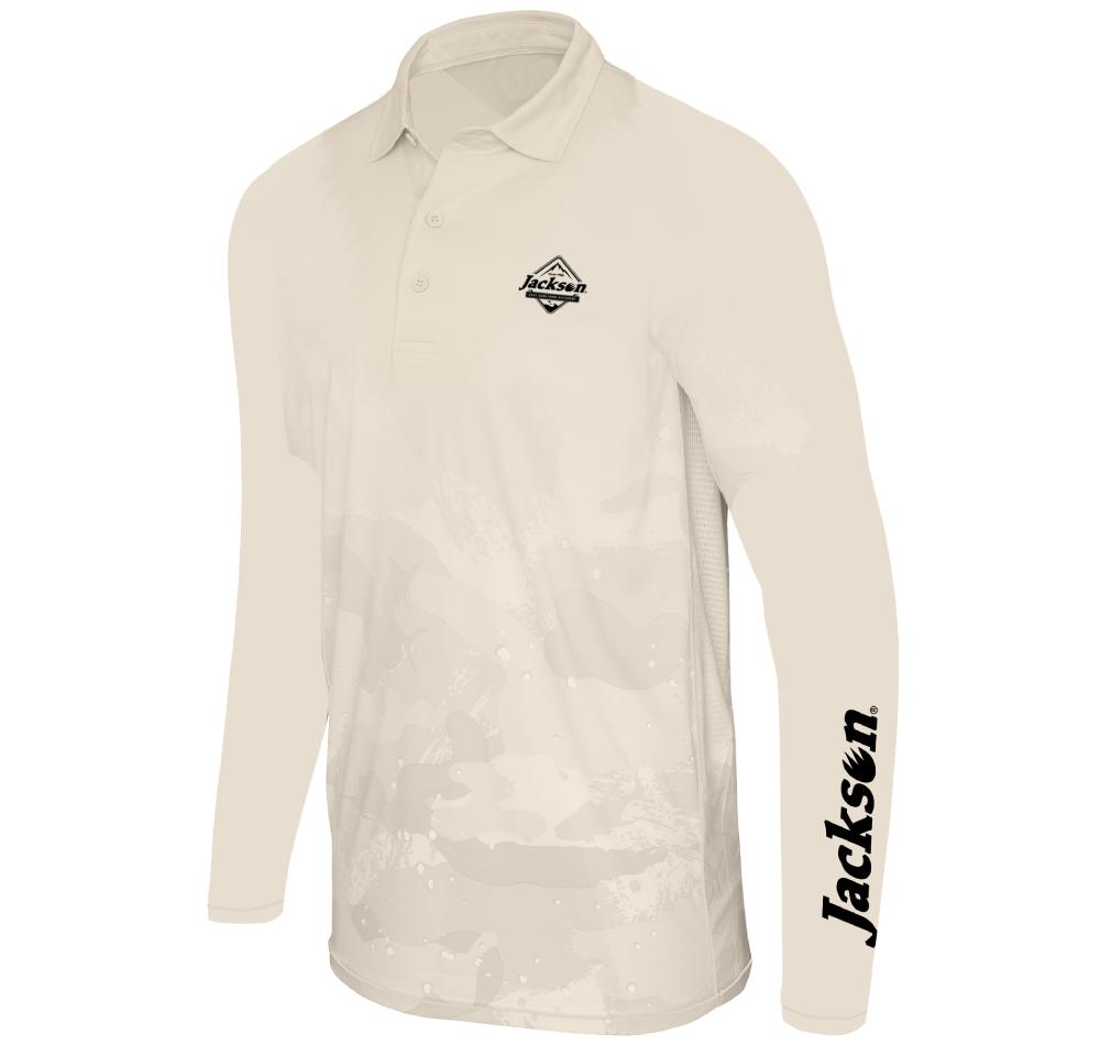 Jackson Premium Vented Fishing Shirt Camo Taupe