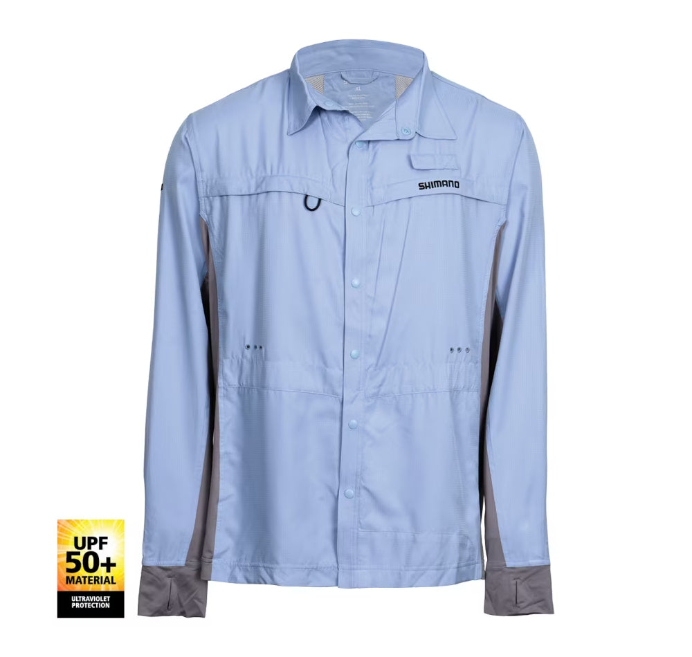 Shimano Pro Vented Fishing Shirt Cloudburst