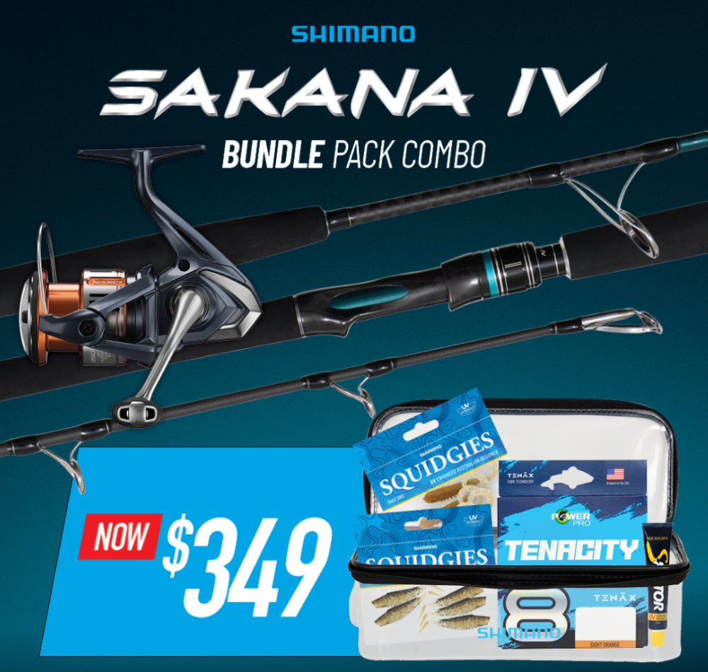 Shimano Sakana IV Light Spin Combo Bundle