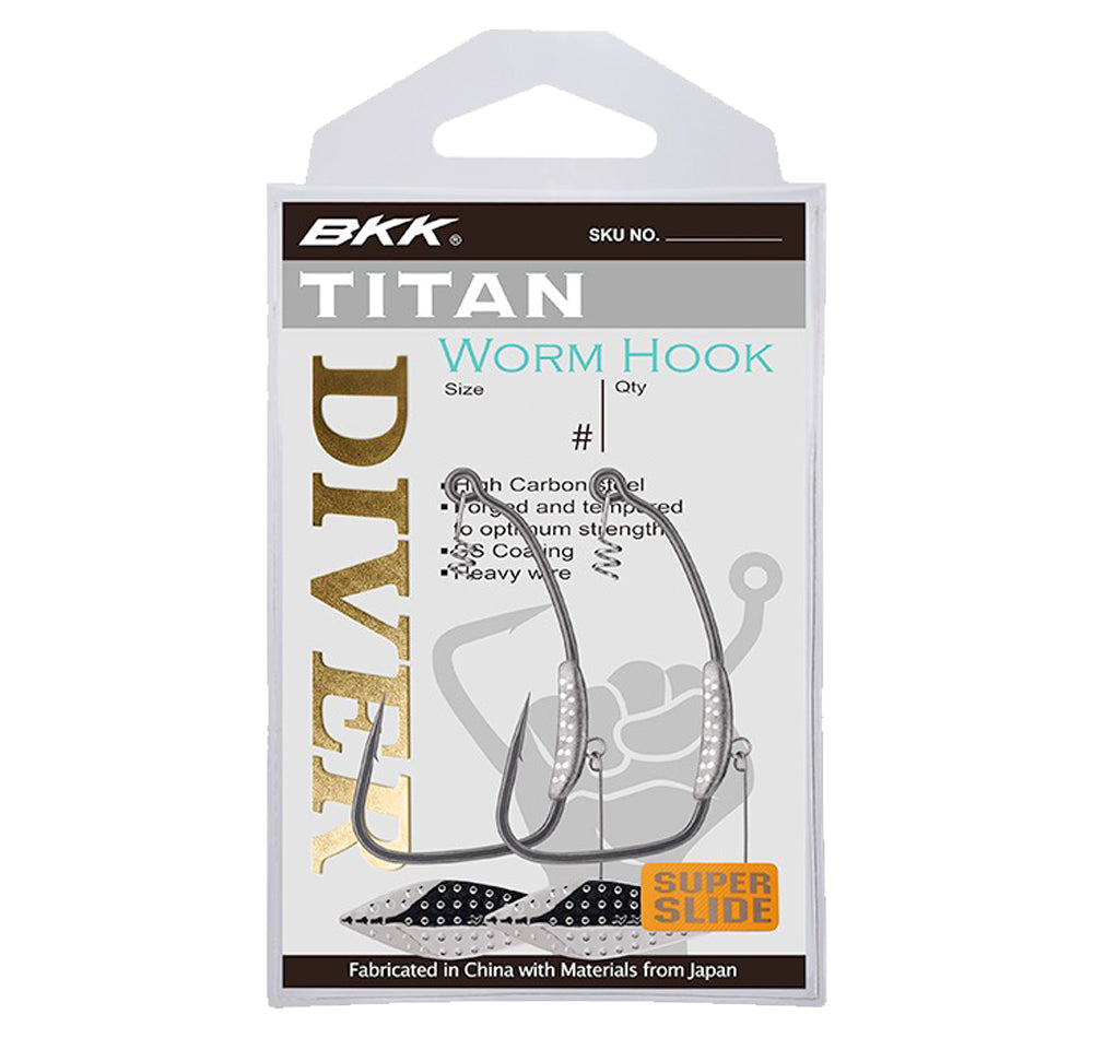 BKK Titan Diver Worm Hooks 2pck