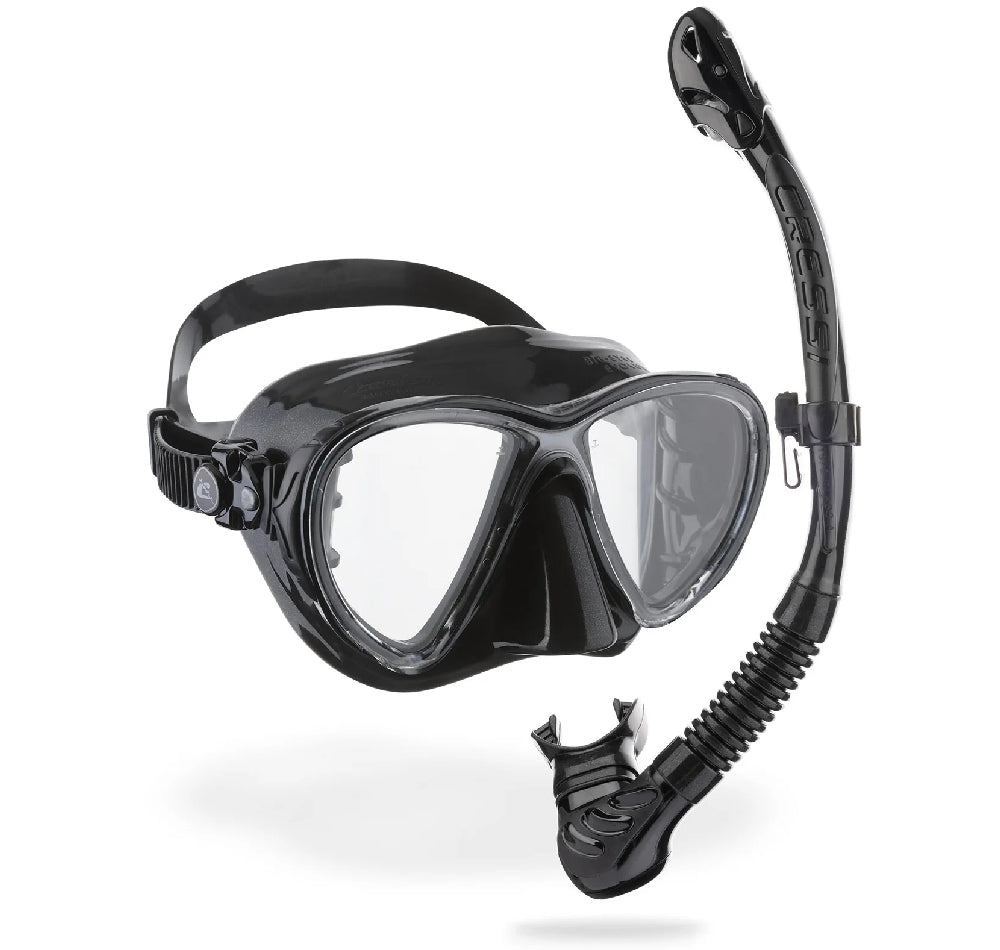 Cressi Big Eyes Evolution + Alpha Ultra Dry Mask and Snorkel Set