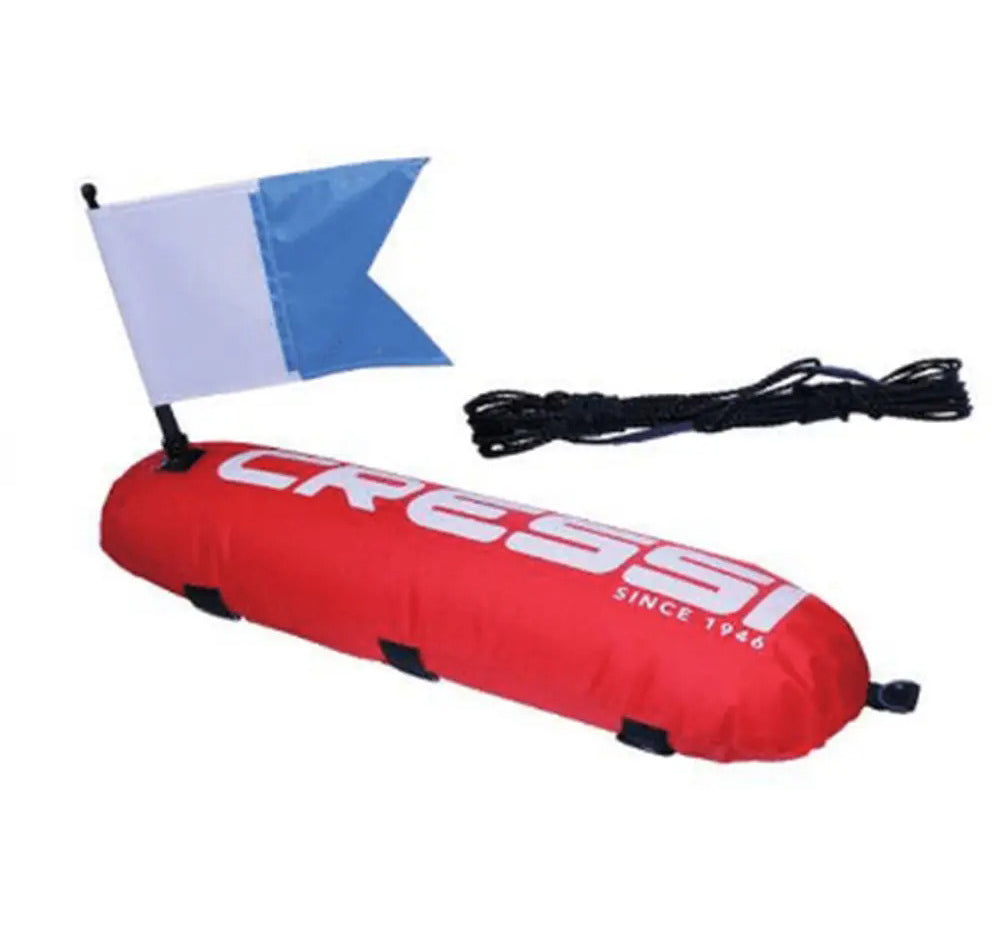 Cressi Inflatable 17.5L Float With Flag and Line