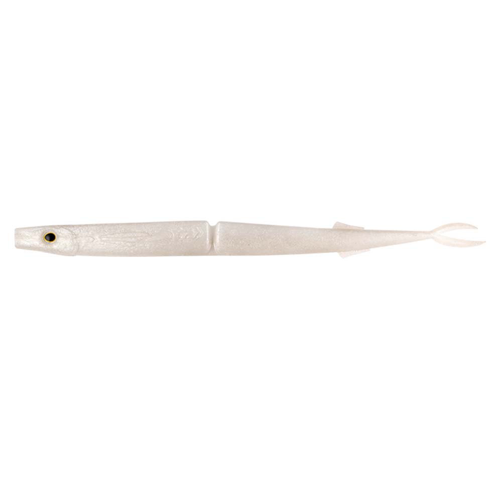Daiwa Bait Junkie 10&quot; Gar Soft Plastics White Pearl