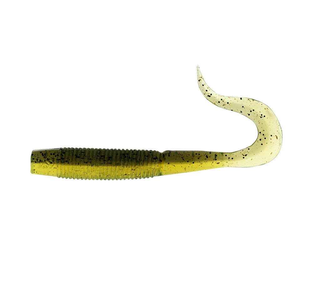 Daiwa Bait Junkie 3&quot; Wave Minnow Soft Plastics Olive Oil UV