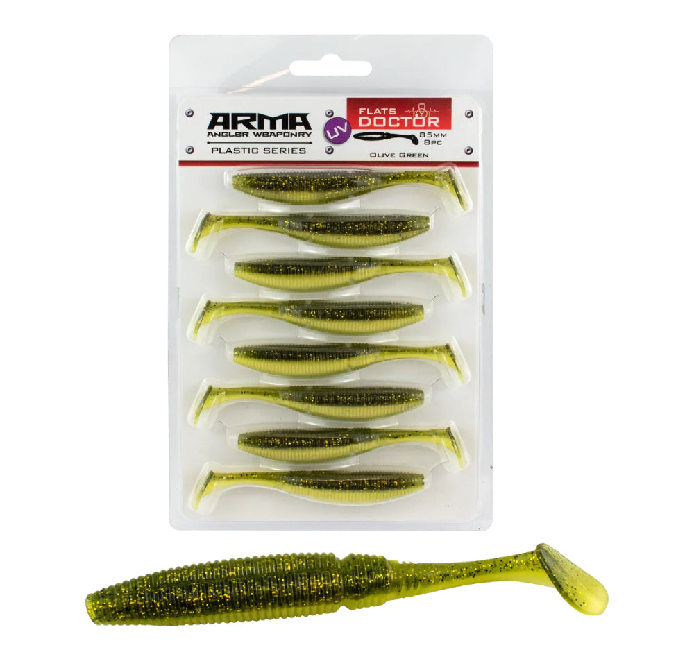 Arma Flats Doctor 85mm Plastic Paddle Tail Lure