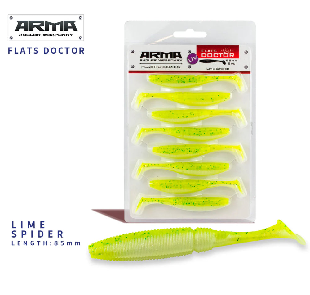 Arma Flats Doctor 85mm Plastic Paddle Tail Lure