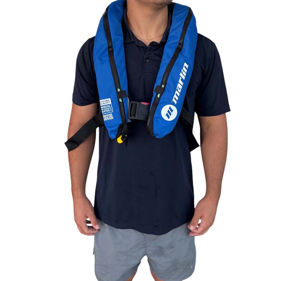 Marlin Inflatable 360D Manual Life Jacket 150N
