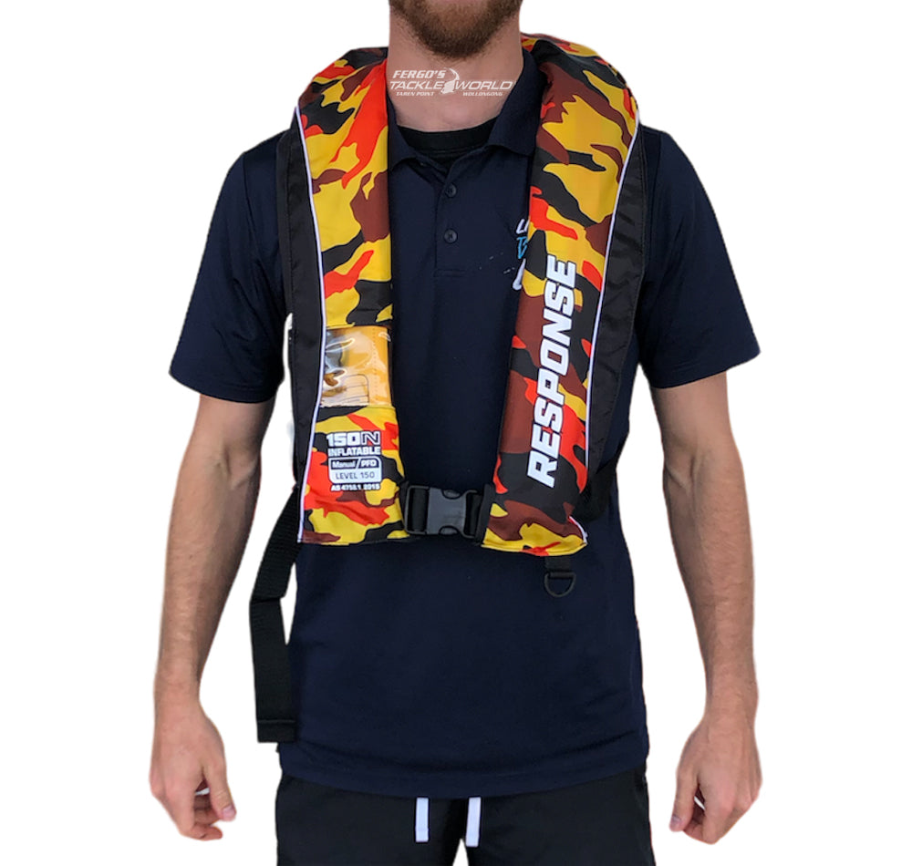 Response Manual Inflatable PFD 150 Orange Camo