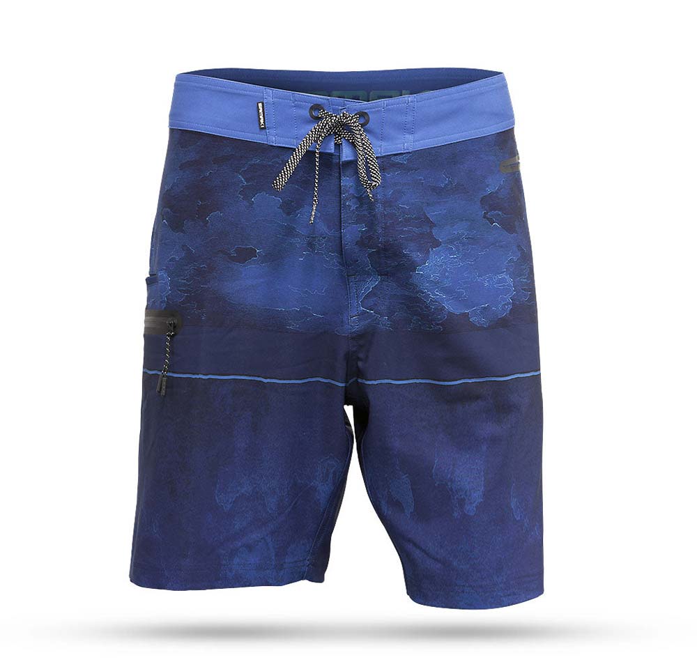 Samaki Contour Stretch Boardshort Blue