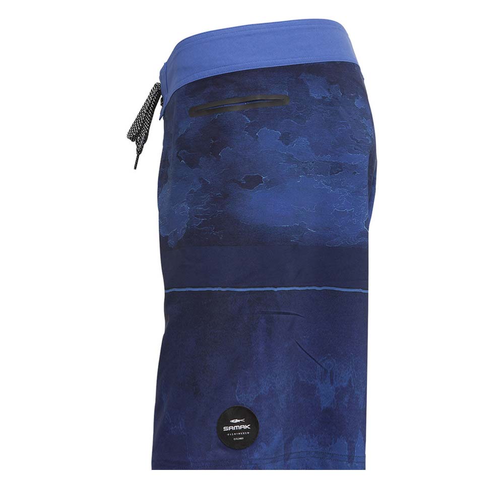 Samaki Contour Stretch Boardshort Blue