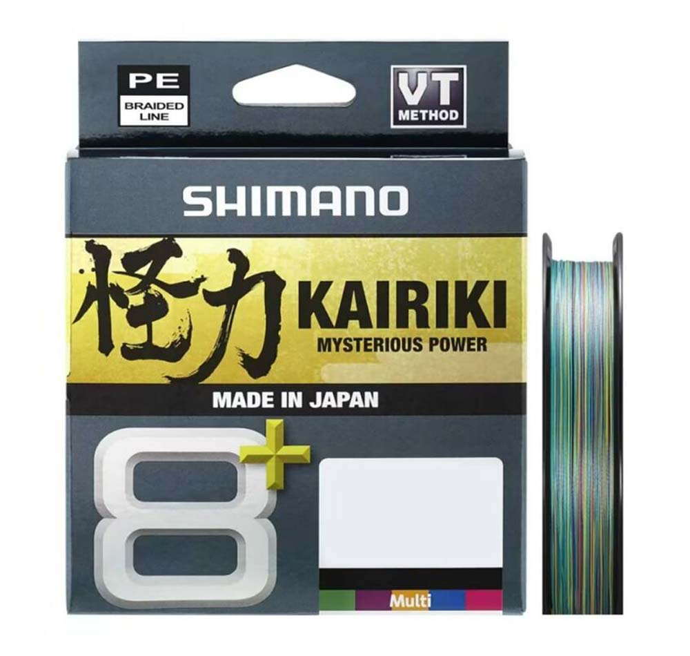 Shimano Kairiki 8+ PE6 (60lb) 300m Multi Colour Braid