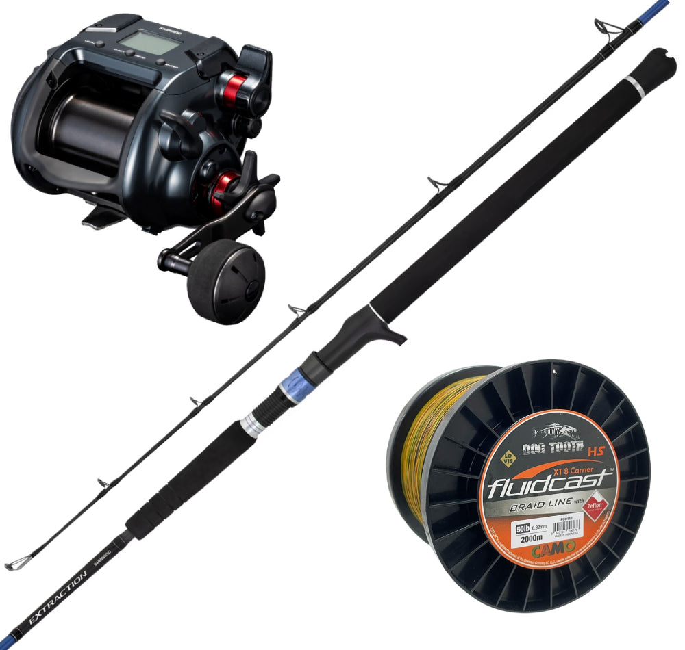 Shimano Plays 4000A Extraction Electric Combo with Line