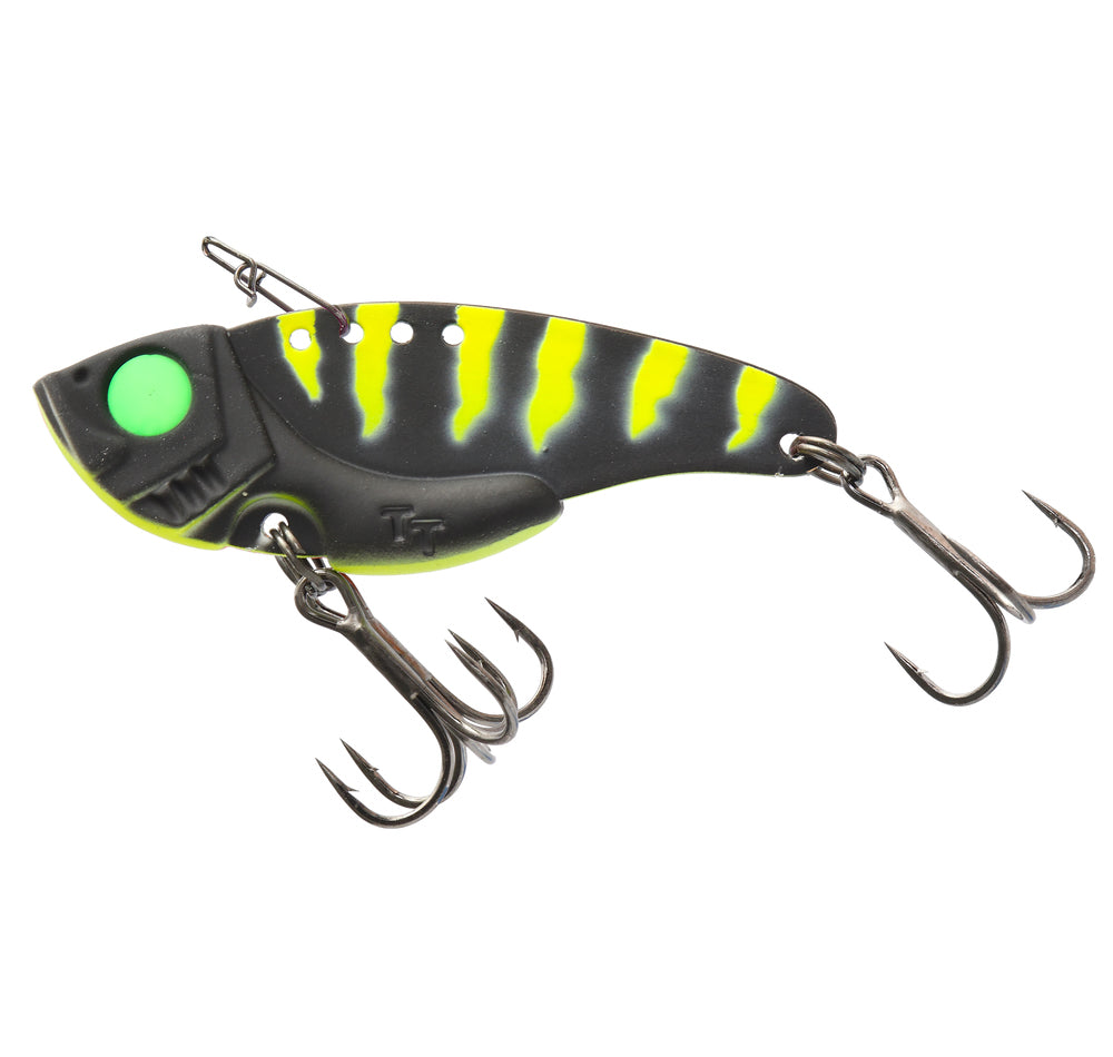 TT Switchblade+ 42mm Metal Vibe Lure Blacktreuse