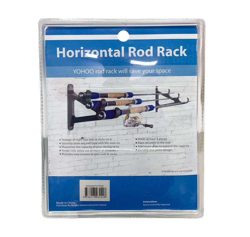 Horizontel Rod Rack Yohoo Horizontal Wall Mount Rod Rack - Fergo's Tackle World