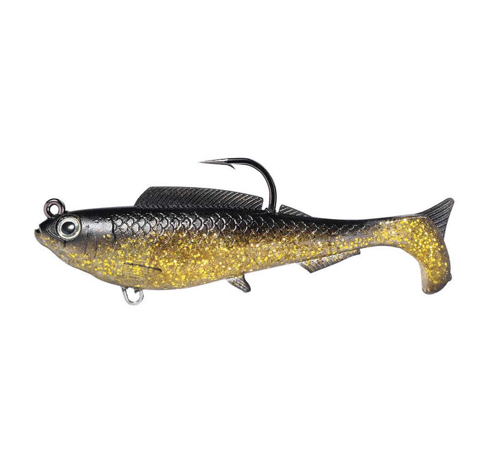 Zman HerculeZ Swimbait 4&quot; Soft Plastics Colour Gold Rush