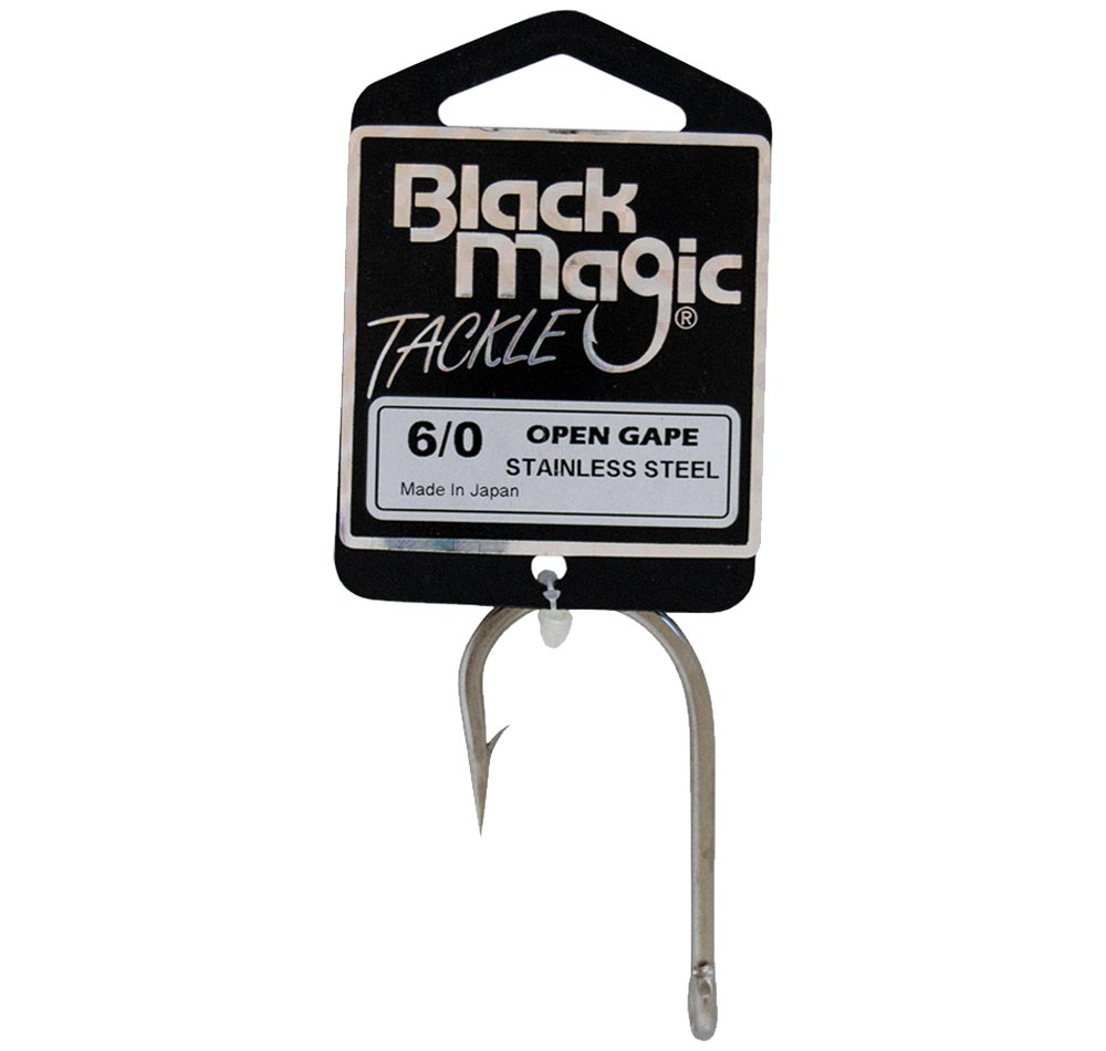 Black Magic Wasabi Open Gape Game Hooks 6/0