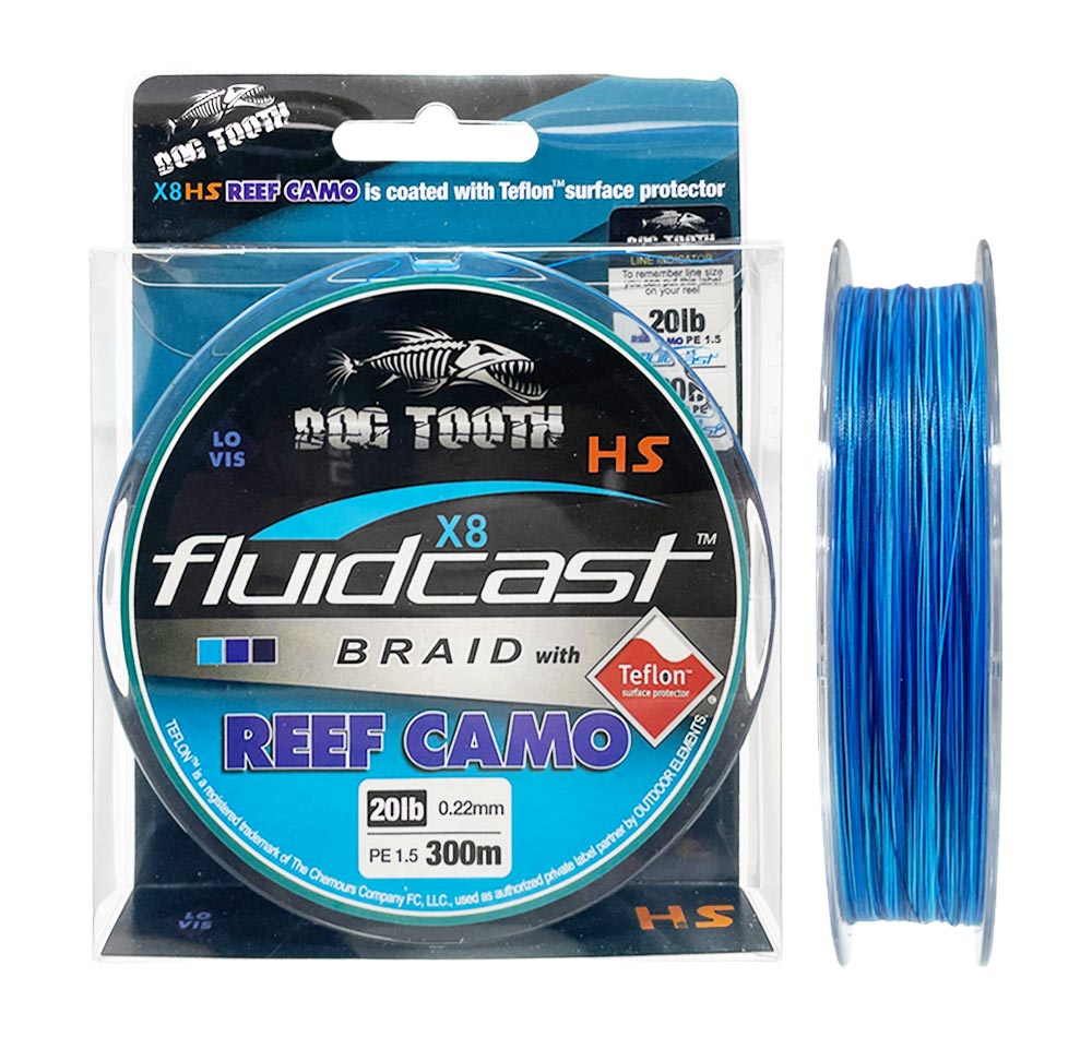 Dog Tooth Fluidcast X8 Reef Camo Braid