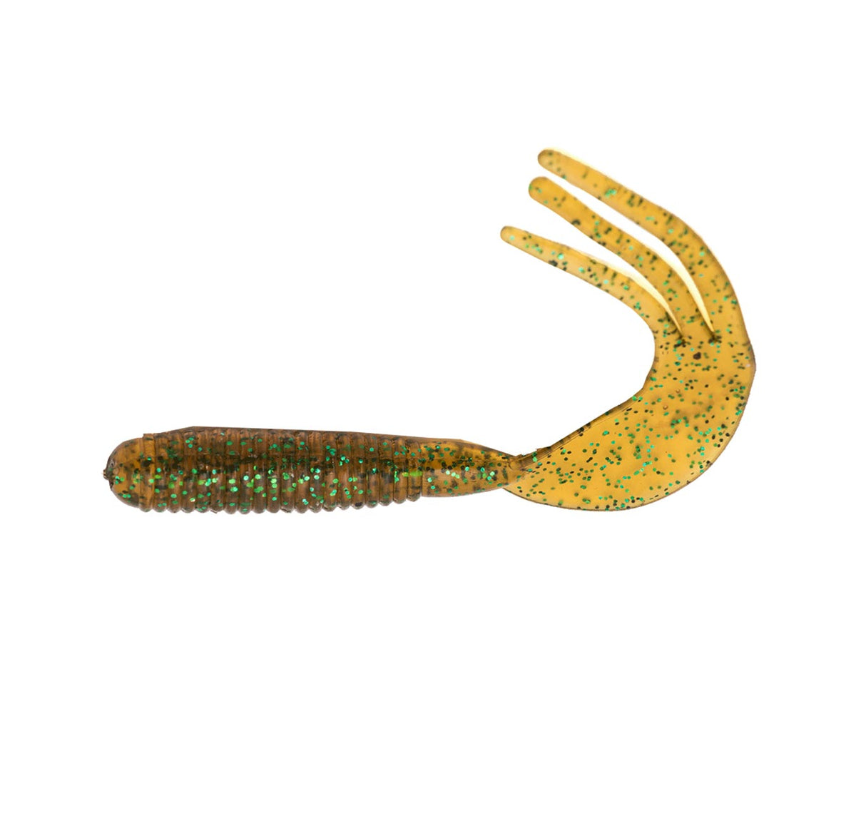 Fuze Triple Tail 60mm Soft Plastics Col Green Ale