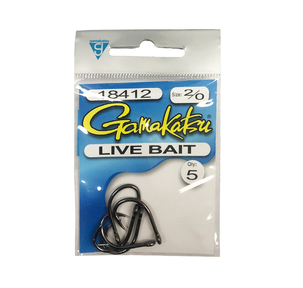 Gamakatsu Live Bait Hooks size 2/0