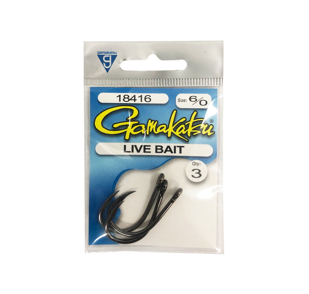 Gamakatsu Live Bait Hooks size 6/0