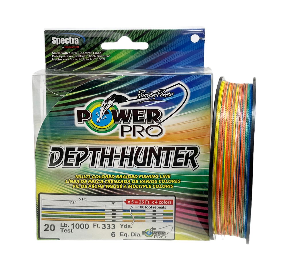 Power Pro Depth Hunter Multi Coloured Braid