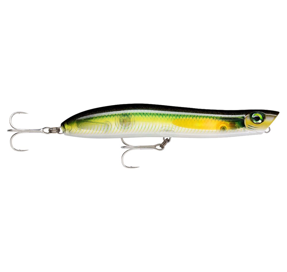 Rapala MaxRap Walk&#39;N Roll 13 Topwater Lure Flake Green