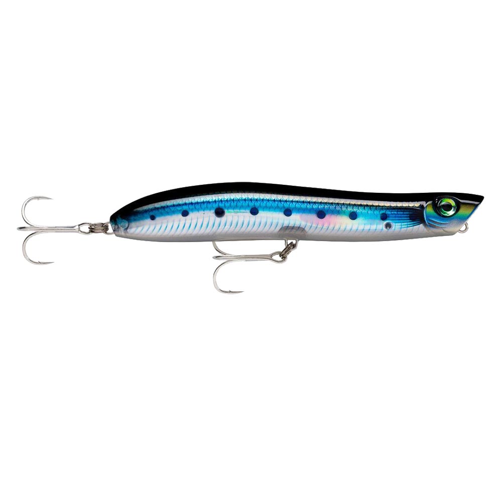 Rapala MaxRap Walk&#39;N Roll 13 Topwater Lure HD Blue Sardine