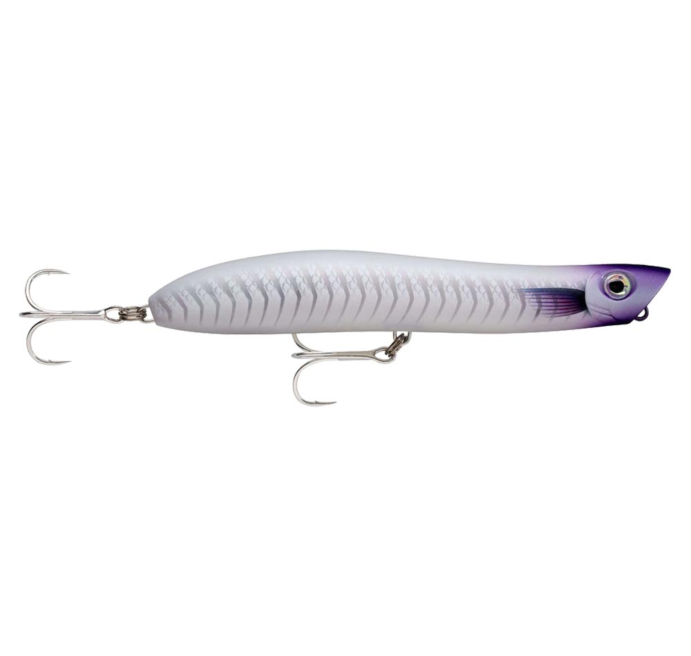 Rapala MaxRap Walk&#39;N Roll 13 Topwater Lure Pearl Purple Ghost