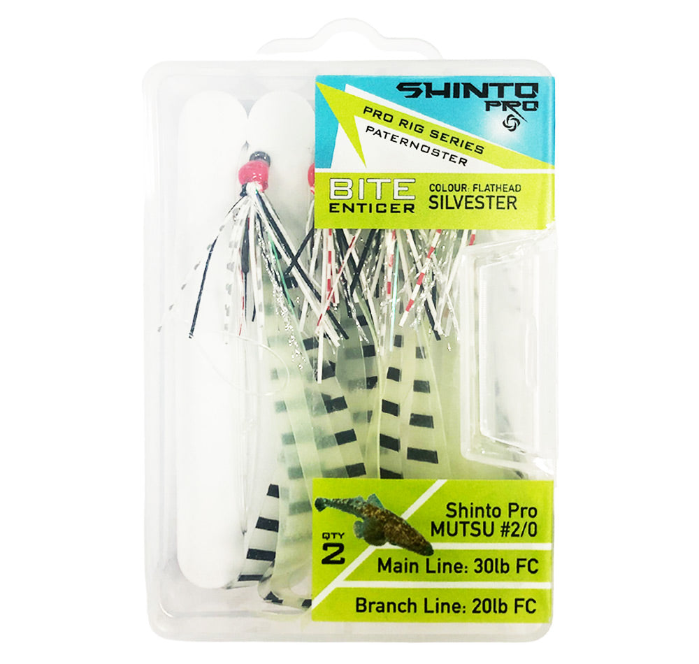 Shinto Pro Bite Enticer Paternoster Mutsu Circle Rig 2pk Size 2/0