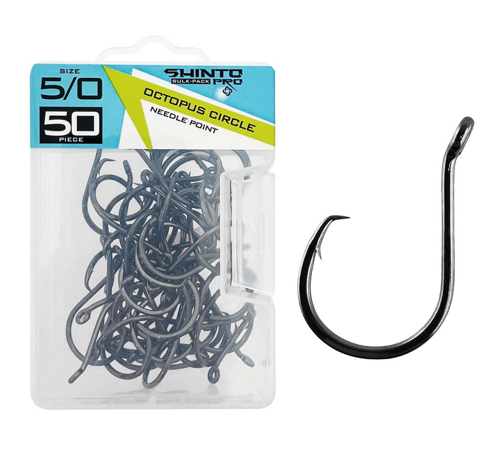 Shinto Pro Octopus Circle Black Nickel Hook Bulk Packs