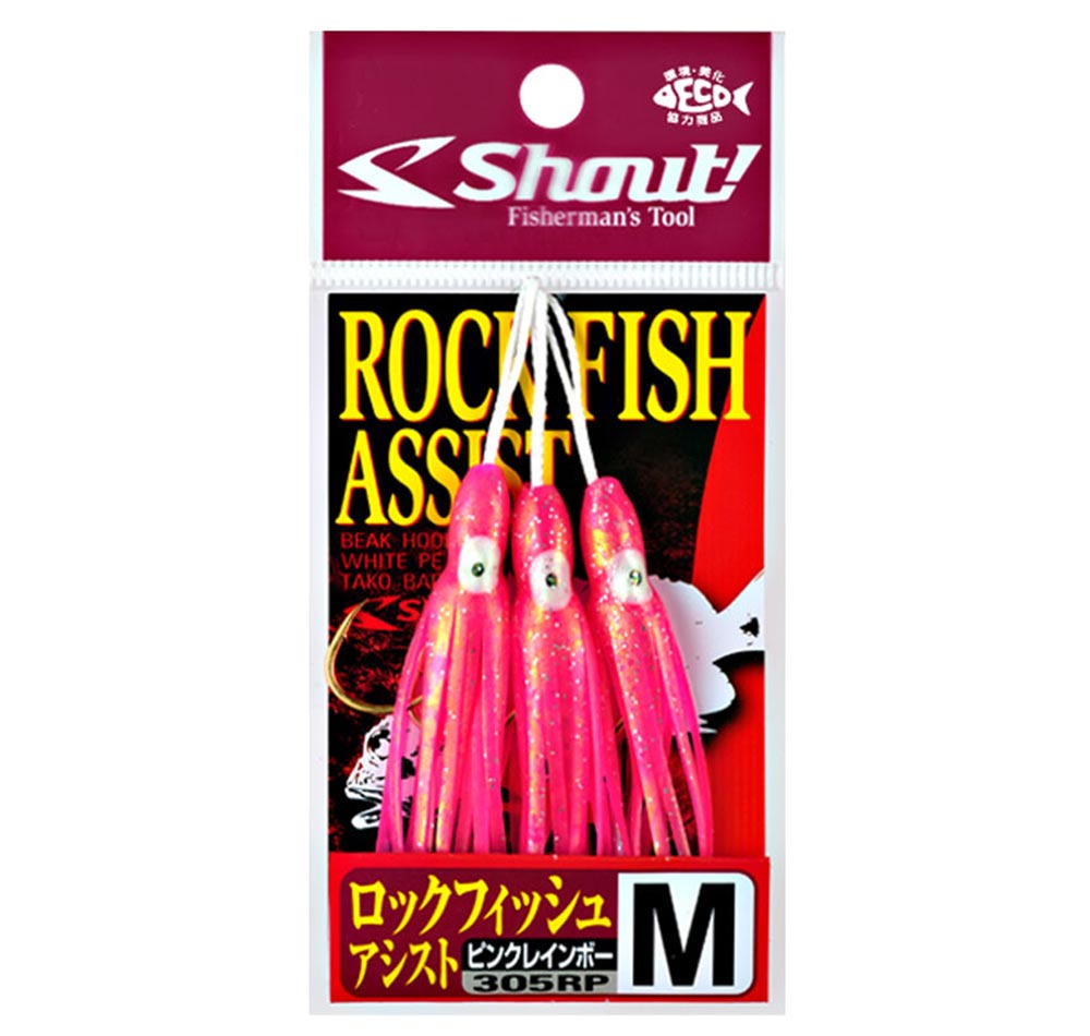 Shout Rockfish Assist Hooks Pink 3pk