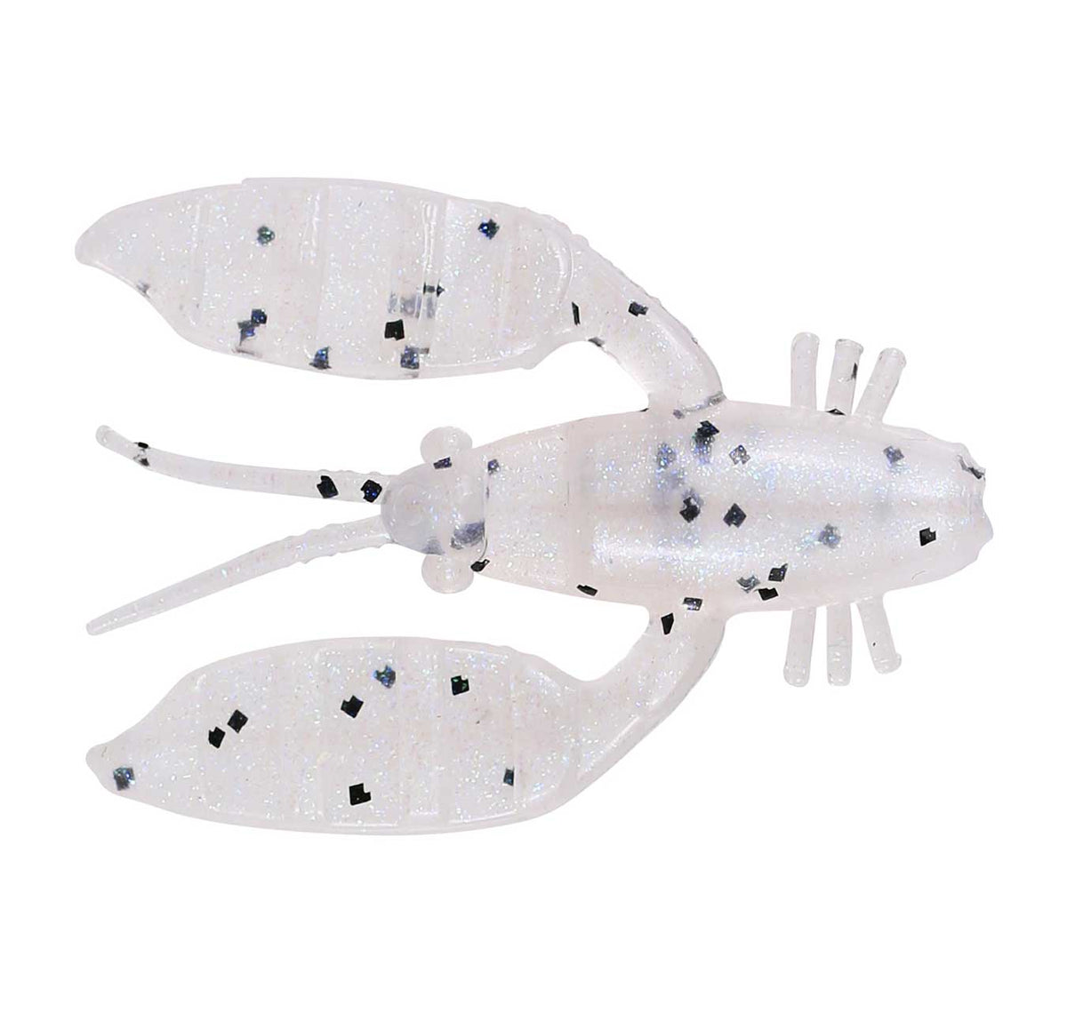 Squidgies Bio Tough Crawler 45mm Soft Plastics Salt &amp; Pepper Glow