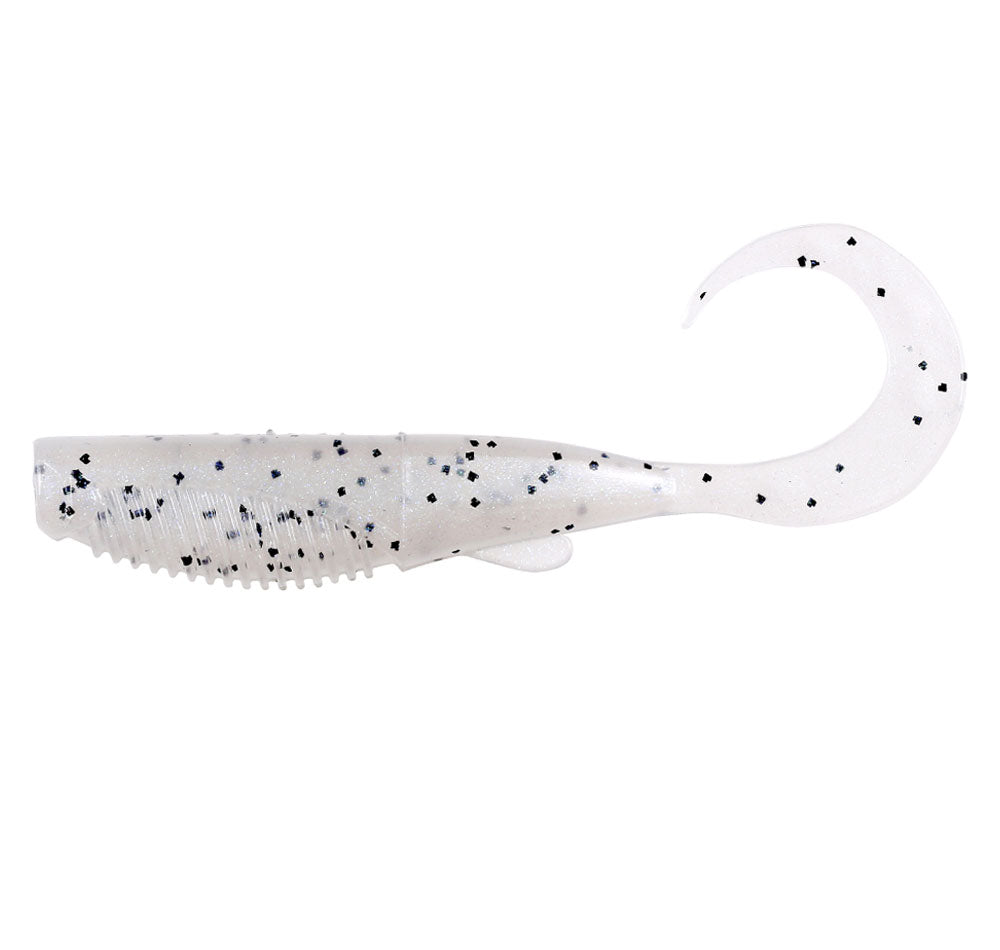 Squidgies Bio Tough Wriggler Soft Plastics Salt &amp; Pepper Glow