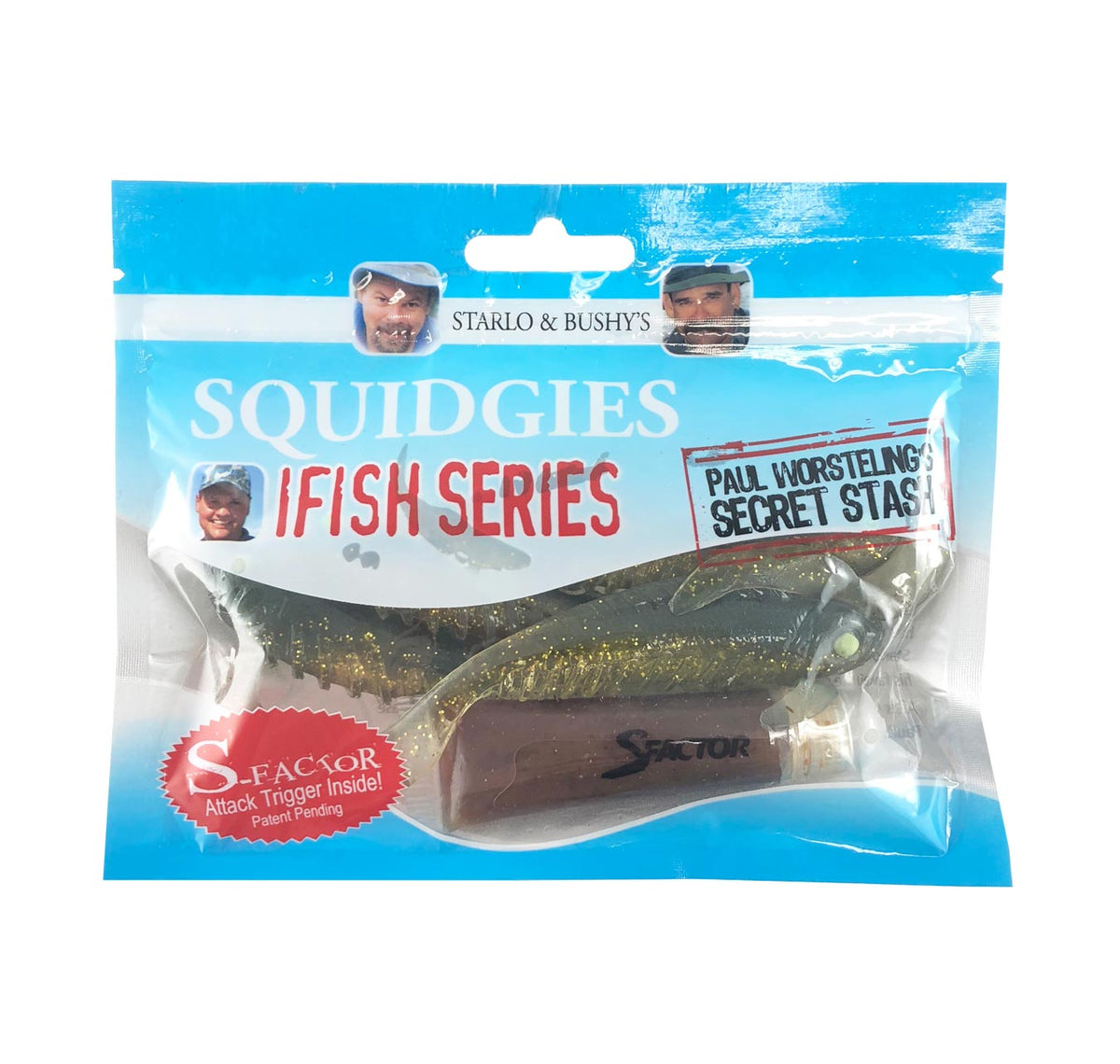 Squidgies Ifish Wriggler 140mm Soft Plastics Clear Gremlin