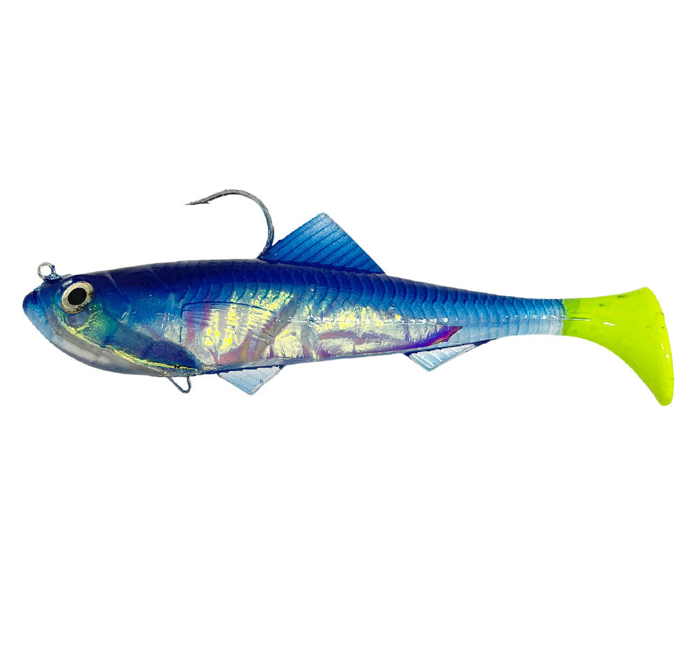 ZMan FlashBack Paddle Tail 8&quot; Soft Plastics Blue Back