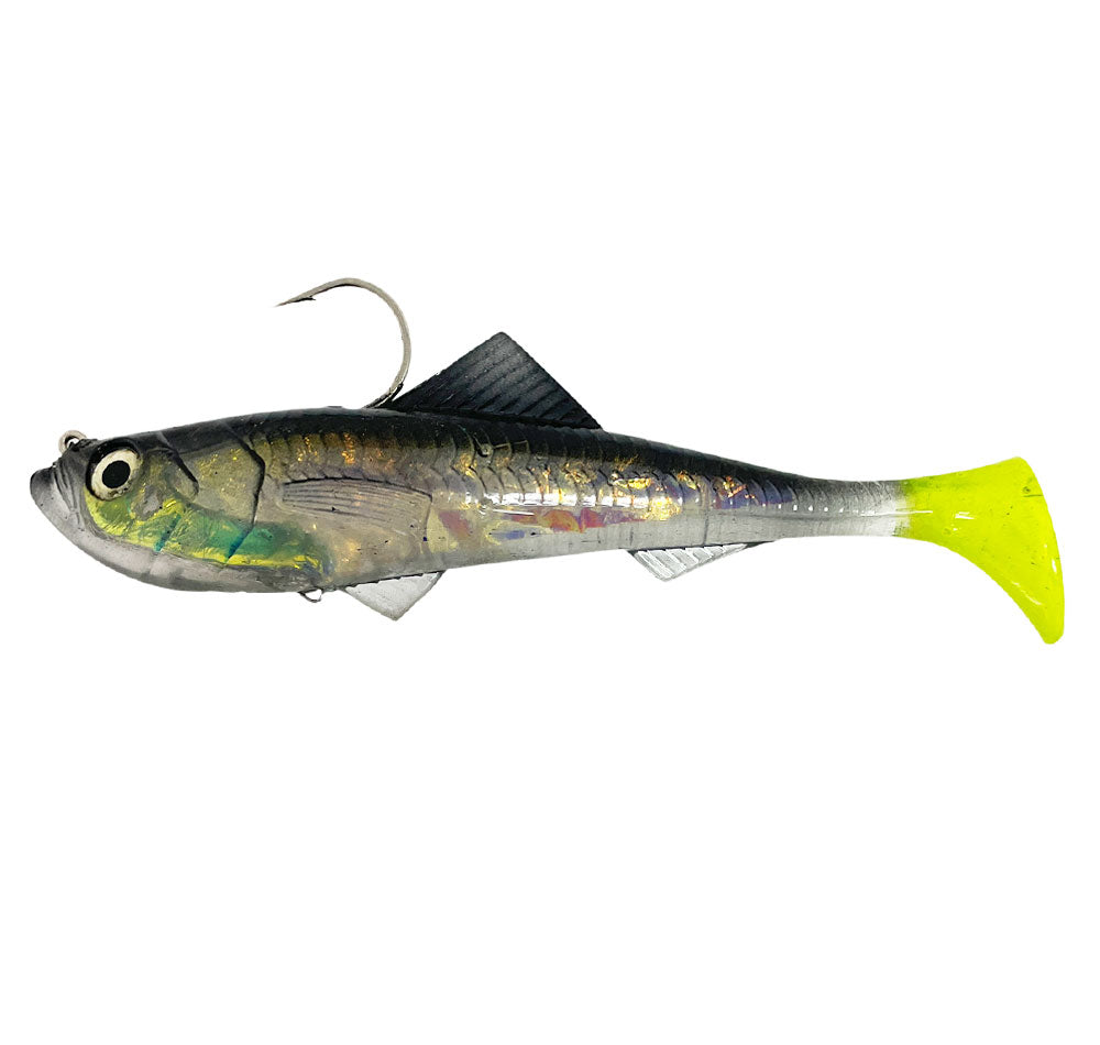 ZMan FlashBack Paddle Tail 8&quot; Soft Plastics Bunker Black